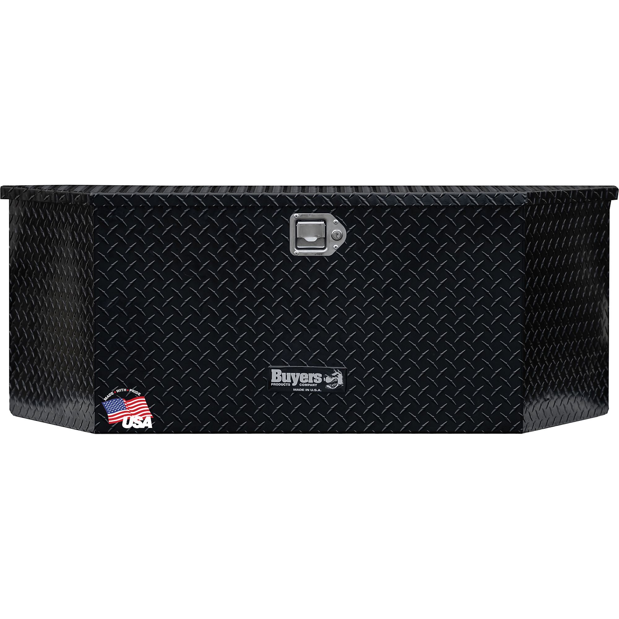 Buyers Products, 35in. Wide Black Aluminum Trailer Tongue Truck Box, Width 35.22 in, Material Aluminum, Color Finish Glossy Black, Model# 1721383